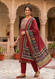Pure cotton with zari work and jaipuriya print