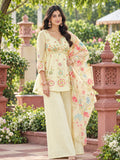 Pure Viscose,Short kurti with embroidery work,simmer weaving& duppta digital print