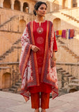 straight brick red suit