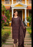 cotton straight kurta set - brown